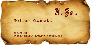 Moller Zsanett névjegykártya